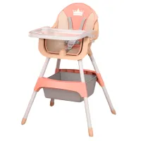 Стульчик для кормления 4Play Crown (00-00642582) / 6 месяцев / Розовый 