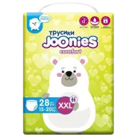 Scutece pentru copii Joonies Comfort XXL 15 - 20 kg/ 28 buc.