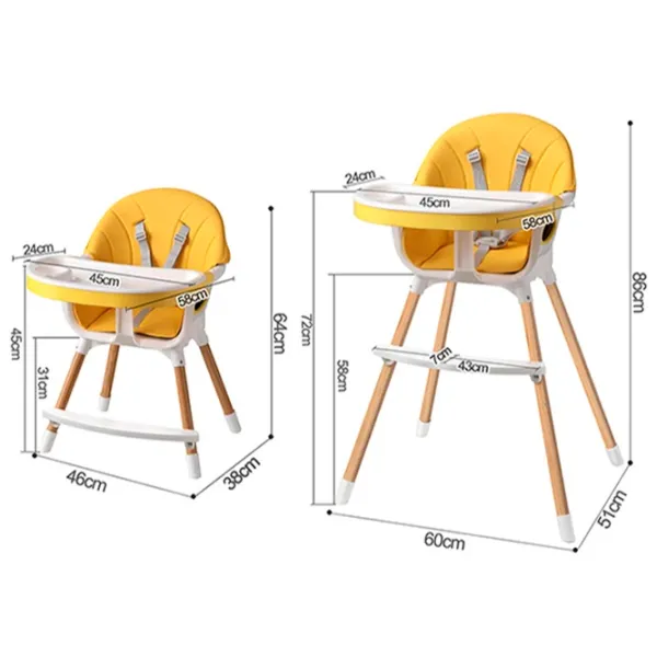 Scaun de masă 4Play Feeding (00-00755436) / 6 luni / Yellow  photo 8 Scaun de masă 4Play Feeding (00-00755436) / 6 luni / Yellow  photo 8