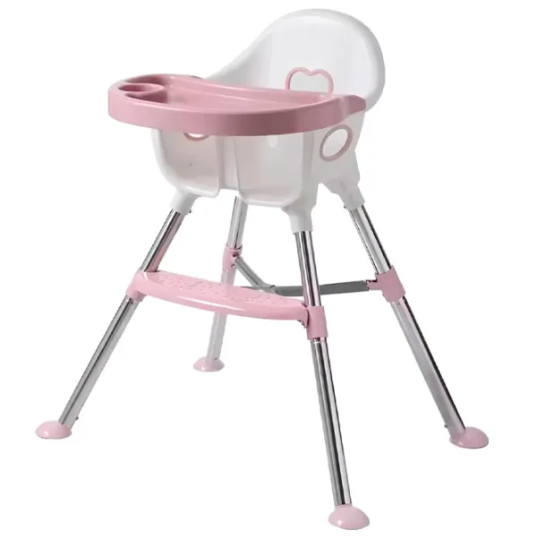 Scaun de masă 4Play Simple (00-00812316) / 6 luni / Pink  photo 1