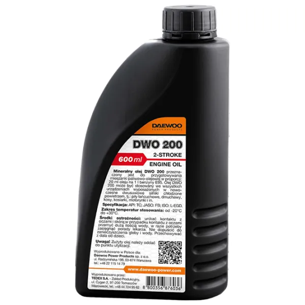 Моторное масло Daewoo DWO 200 50 0.6 л минеральное photo 2