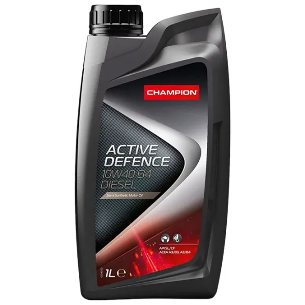 Моторное масло Champion 10W40 ACTIVE DEFENCE B4 DIESEL 10W-40 1 л полусинтетическое photo 1