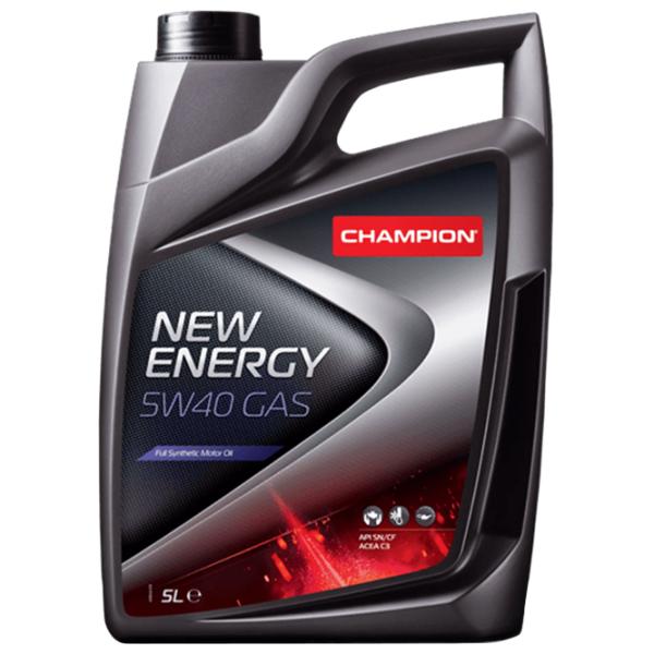 Моторное масло Champion NEW ENERGY 5W40 GAS 5W-40 5 л полусинтетическое photo 1 Моторное масло Champion NEW ENERGY 5W40 GAS 5W-40 5 л полусинтетическое photo 1