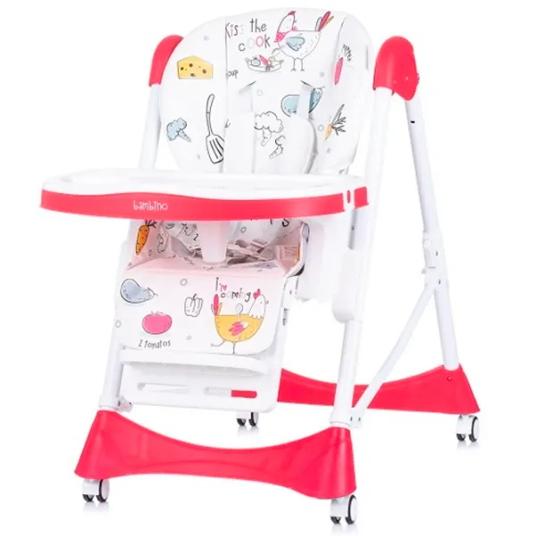 Scaun de masă Chipolino Bambino (STHBM02304PO) / 6 luni / Poppy  photo 2 Scaun de masă Chipolino Bambino (STHBM02304PO) / 6 luni / Poppy  photo 2