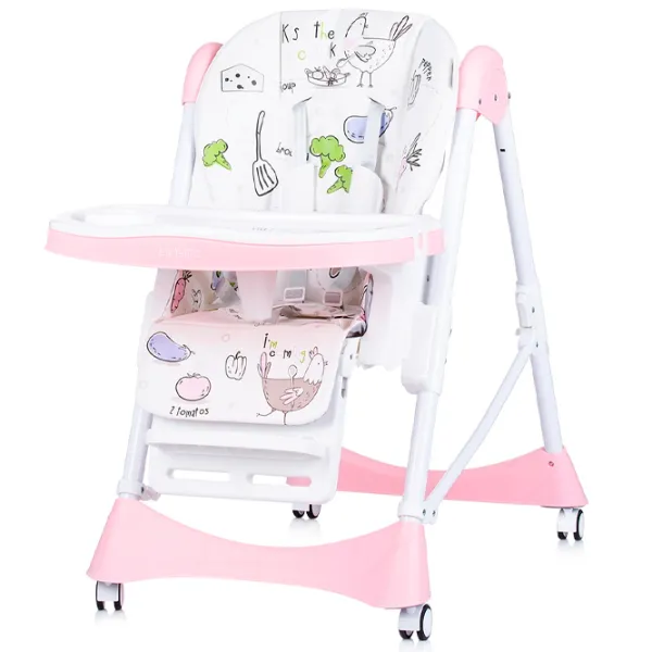 Стульчик для кормления Chipolino Bambino (STHBM02306RW) / 6 месяцев / Rose Water  photo 2