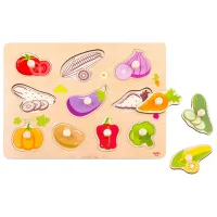 Puzzle 3D Tooky Toy Legume 1.5+/ Numărul de piese: 11 photo 2