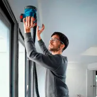 Șlefuitor Bosch GEX 185-LI Cu excentric/ Blue photo 5