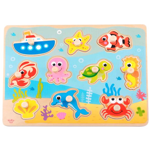 Пазл 3D Tooky Toy Водные животные 1+/ Количество деталей: 11 photo 2