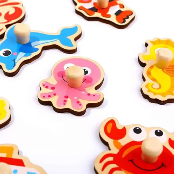 Пазл 3D Tooky Toy Водные животные 1+/ Количество деталей: 11 photo 4