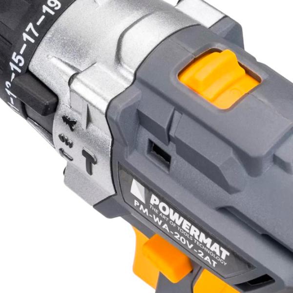 Mașină de găurit și înșurubat Powermat PM-WA-20V-2AT 1300 rot/ min photo 7