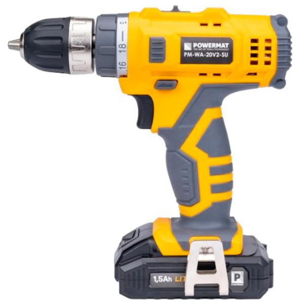 Mașină de găurit și înșurubat Powermat PM-WA-20V2-SU 1350 rot/ min photo 2