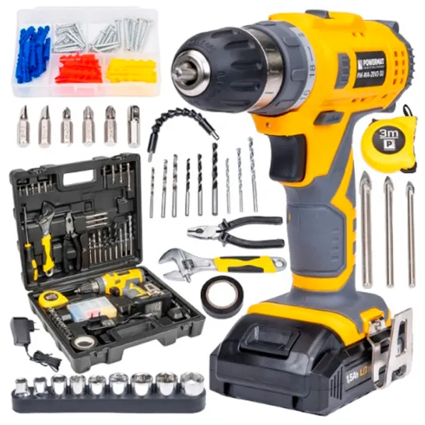 Mașină de găurit și înșurubat Powermat PM-WA-20V2-SU 1350 rot/ min photo 6
