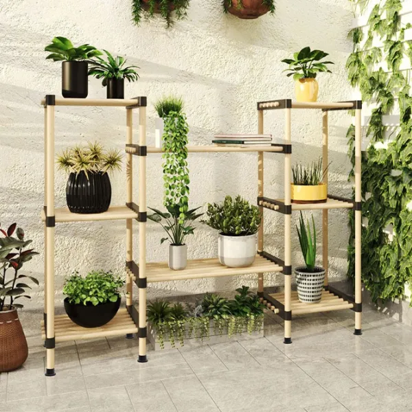 Стеллаж Seowood SEO-8165 91.5 x 116 x 28см cm/ Дерево/ Бежевый photo 2