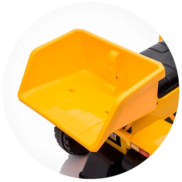 Электромобиль Cat Chipolino Dump Truck 2.7 км/ч / 25 кг / 1.5+ / Желтый photo 6