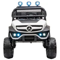 Mașină electrică Mercedes-Benz Kids car Unimog 5 km/ h/ 30 kg/ 3+/ White photo 2
