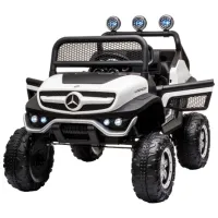 Mașină electrică Mercedes-Benz Kids car Unimog 5 km/ h/ 30 kg/ 3+/ White photo 8