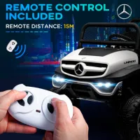 Mașină electrică Mercedes-Benz Kids car Unimog 5 km/ h/ 30 kg/ 3+/ White photo 11