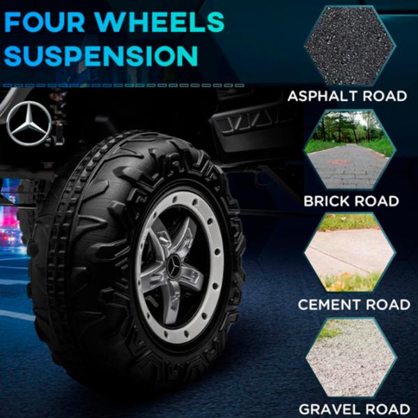 Mașină electrică Mercedes-Benz Kids car Unimog 5 km/ h/ 30 kg/ 3+/ Black photo 8 Mașină electrică Mercedes-Benz Kids car Unimog 5 km/ h/ 30 kg/ 3+/ Black photo 8