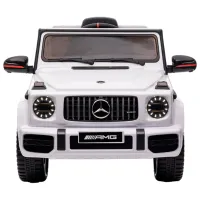 Mașină electrică Mercedes-AMG G63 Kids car 8350072BR 2.5 km/ h/ 25 kg/ 3+/ White photo 2