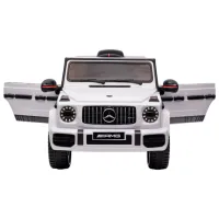 Mașină electrică Mercedes-AMG G63 Kids car 8350072BR 2.5 km/ h/ 25 kg/ 3+/ White photo 4