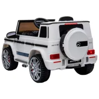 Mașină electrică Mercedes-AMG G63 Kids car 8350072BR 2.5 km/ h/ 25 kg/ 3+/ White photo 11