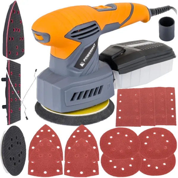 Шлифовальная машина Powermat PM-SMO-3W1T Эксцентриковая/ 1200 Вт/ Gray photo 5 Шлифовальная машина Powermat PM-SMO-3W1T Эксцентриковая/ 1200 Вт/ Gray photo 5
