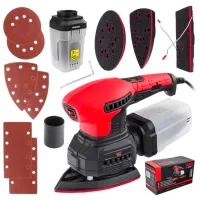 Шлифовальная машина Red Technic RTSMO0060 Орбитальный/ 1300 Вт/ Красный photo 10