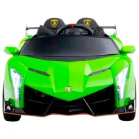 Mașină electrică Lamborghini Venero Kids car 8610043-2DR 7 km/ h/ 30 kg/ 3+/ Green photo 2
