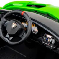Mașină electrică Lamborghini Venero Kids car 8610043-2DR 7 km/ h/ 30 kg/ 3+/ Green photo 9