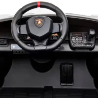 Mașină electrică Lamborghini Venero Kids car 8610043-2DR 7 km/ h/ 30 kg/ 3+/ Silver photo 4