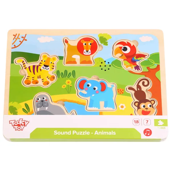 Пазл 3D Tooky Toy Животные 1.5+/ Количество деталей: 7 photo 2