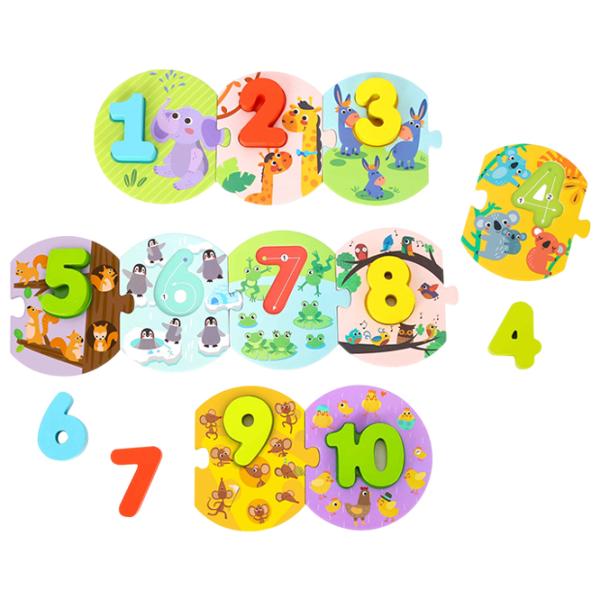 Puzzle 3D Tooky Toy Numărare distractivă 2+/ Numărul de piese: 10 photo 2