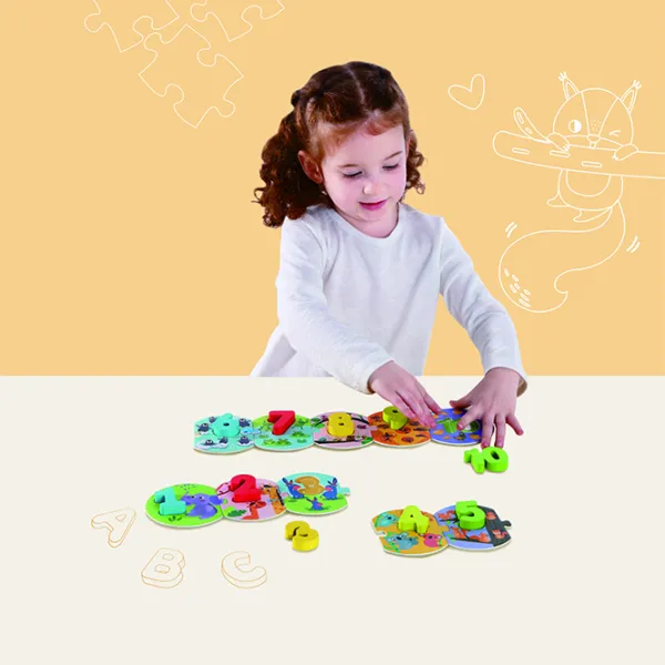 Puzzle 3D Tooky Toy Numărare distractivă 2+/ Numărul de piese: 10 photo 4