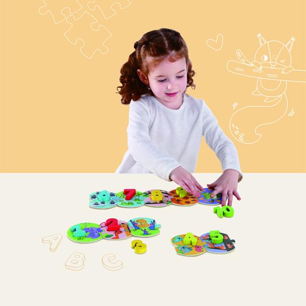 Puzzle 3D Tooky Toy Numărare distractivă 2+/ Numărul de piese: 10 photo 4