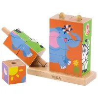 Puzzle 3D VIGA Animale sălbatice 2+/ Numărul de piese: 10 photo 2