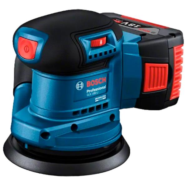 Șlefuitor Bosch GEX 185-LI PROF Cu excentric/ Blue photo 1