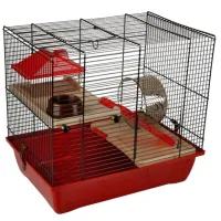 Cușcă pentru rozătoare Flamingo Enzo 2 Metal/ Red