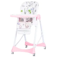 Стульчик для кормления Chipolino Bambino (STHBM02306RW) / 6 месяцев / Rose Water 
