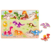 Puzzle 3D Tooky Toy Dinozauri 1+/ Numărul de piese: 10