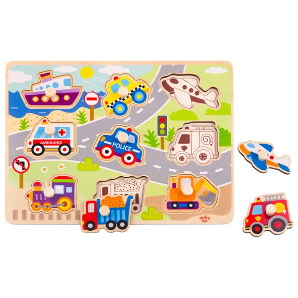 Пазл 3D Tooky Toy Transport 1+/ Количество деталей: 10 photo 1