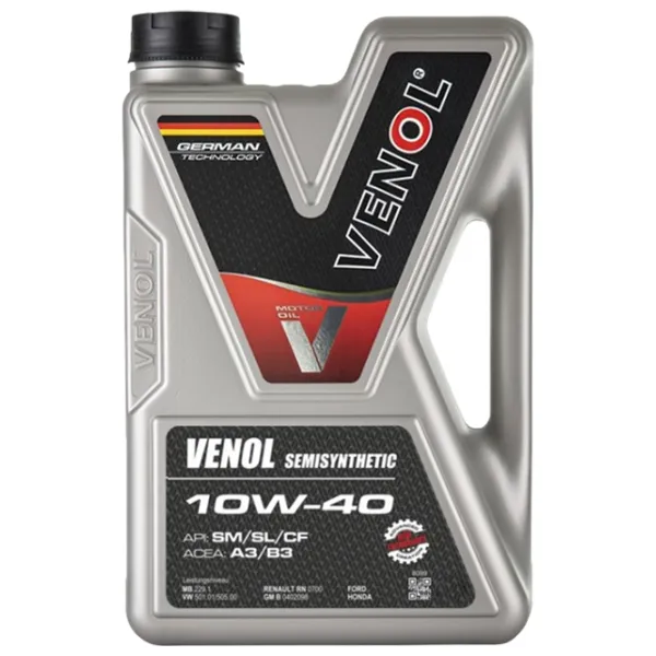 Ulei de motor Venol Semisynthetic 10W-40 5 l semisintetic photo 1