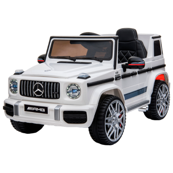Mașină electrică Mercedes-AMG G63 Kids car 8350072BR 2.5 km/ h/ 25 kg/ 3+/ White photo 1 Mașină electrică Mercedes-AMG G63 Kids car 8350072BR 2.5 km/ h/ 25 kg/ 3+/ White photo 1