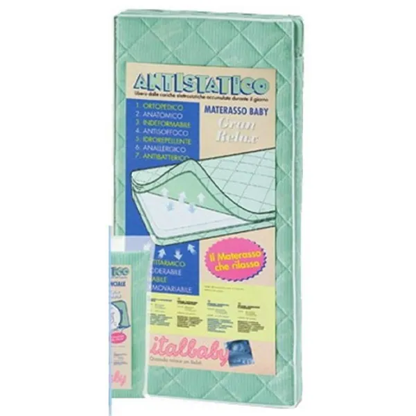 Saltea pentru copii Italbaby Antistatic () 125 x 63 cm/ Green photo 1