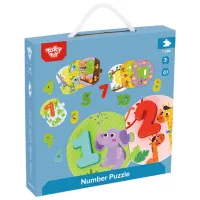 Puzzle 3D Tooky Toy Numărare distractivă 2+/ Numărul de piese: 10