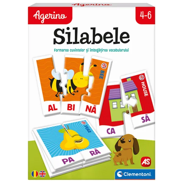 Puzzle 2D Agerino Silabe 4+/ Numărul de piese: 60 photo 1 Puzzle 2D Agerino Silabe 4+/ Numărul de piese: 60 photo 1