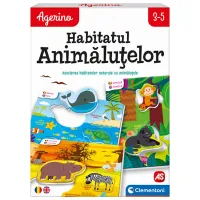 Пазл 2D Agerino Место обитания животных 3+/ Количество деталей: 24