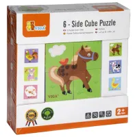 Puzzle 3D VIGA Ferma 2+/ Numărul de piese: 4