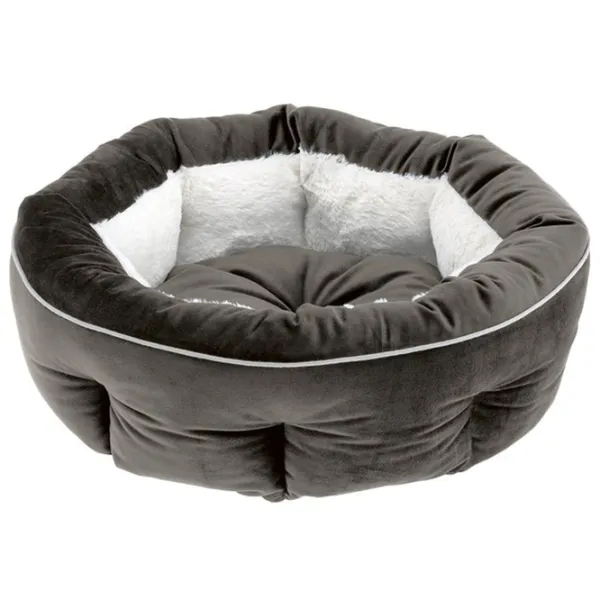 Кровать для кошек Ferplast MARQUIS Бархат/ Grey photo 1 Кровать для кошек Ferplast MARQUIS Бархат/ Grey photo 1
