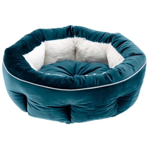 Кровать для кошек Ferplast MARQUIS Бархат/ Blue photo 1