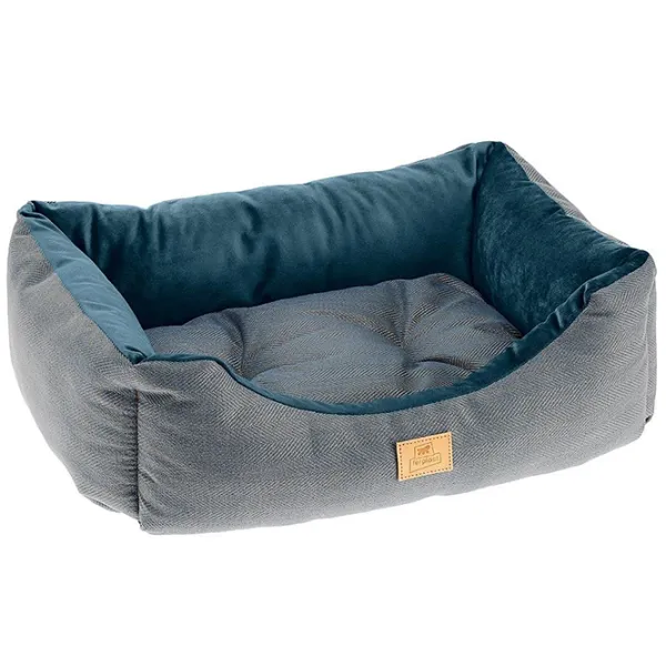 Кровать для кошек Ferplast Chester Бархат/ Blue photo 1